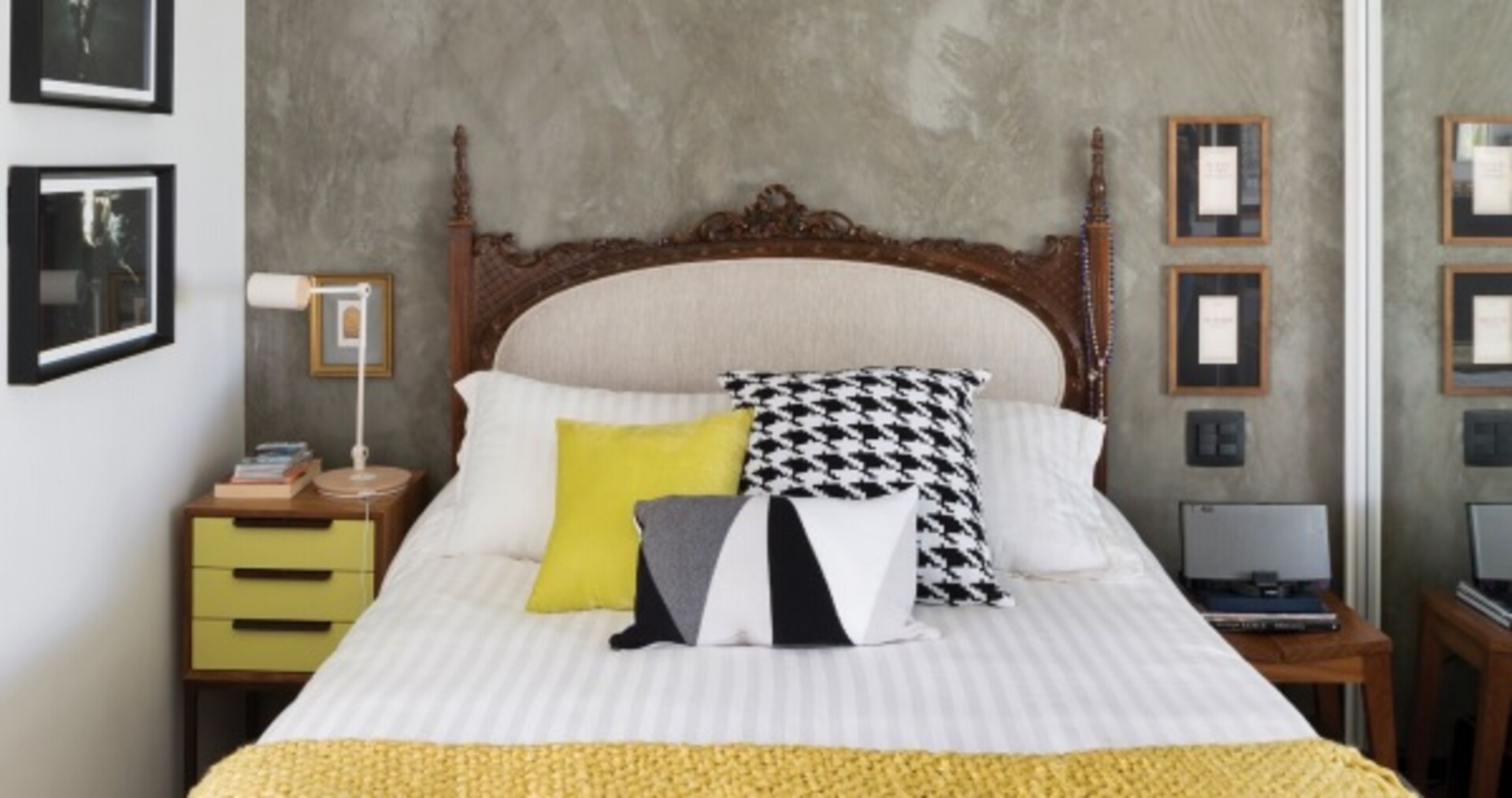 Quarto com Revestimento em Cimento Queimado