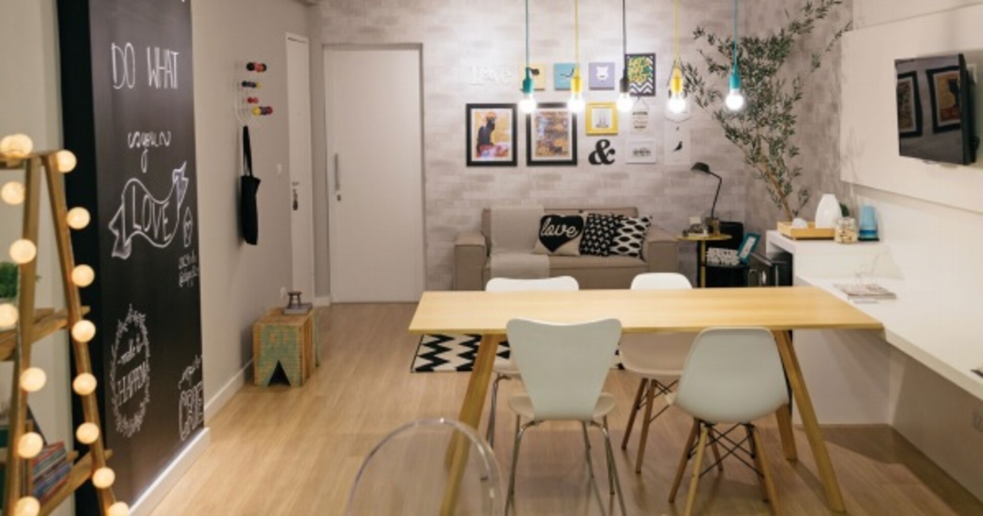 Sala com Piso Laminado