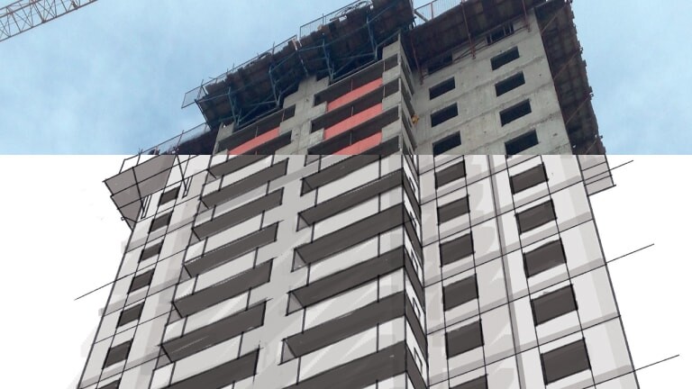 Fachadas em parede de concreto